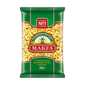 Макароны Макфа Рожки Гладкие 400гр