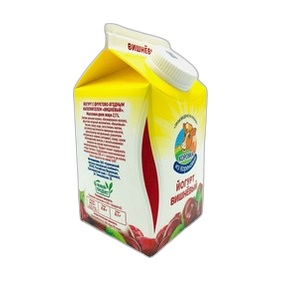Йогурт Вишневый 2.5% 450г пюр пак КМКК