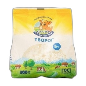 Творог 5% 300г пакет КМКК
