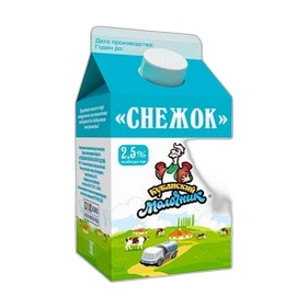 Напиток Снежок 2.3% 450г пюр пак КМКК