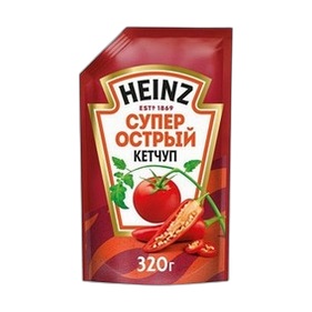 Кетчуп Хайнц Супер острый 320г д/п