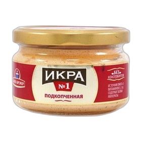 Икра Мойвы №1 деликатесная подкопченная 180г Санта Бремор
