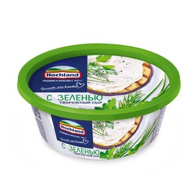 Сыр творожный с Зеленью 60% 140г Хохланд