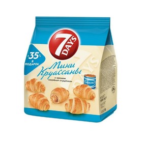 Круассаны Мини Вареная сгущенка 265гр Севен Дейс