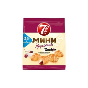 Круассаны Мини Вишня-ваниль 265гр Севен Дейс