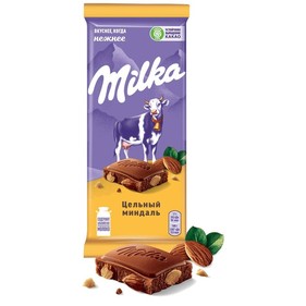 Шоколад Милка Цельный миндаль 80г