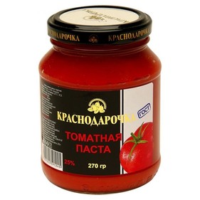 Томатная паста Краснодарочка 270г с/б