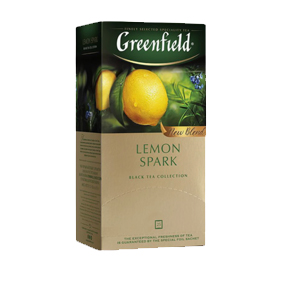 Чай Гринфилд Лемон Спарк черный 25пак 50г