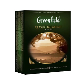 Чай Гринфилд Классик Брекфаст черный 100пак 200г