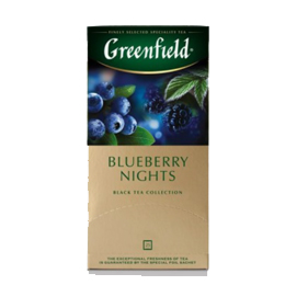 Чай Гринфилд Блюберри Найтс черный 25пак 50г