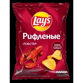 Чипсы Лейз Рифленые лобстер 140г