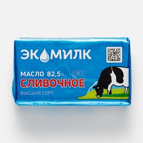 Масло сливочное 82,5% Гост 180г Экомилк
