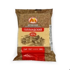 Сыр Голландский 45% КМК Юговской  200гр